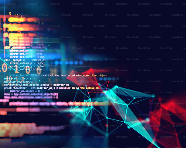 Computer screen with code